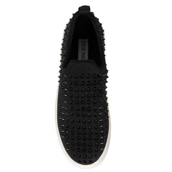Black Slip On Black Studs Sneakers - Picture 7 of 7